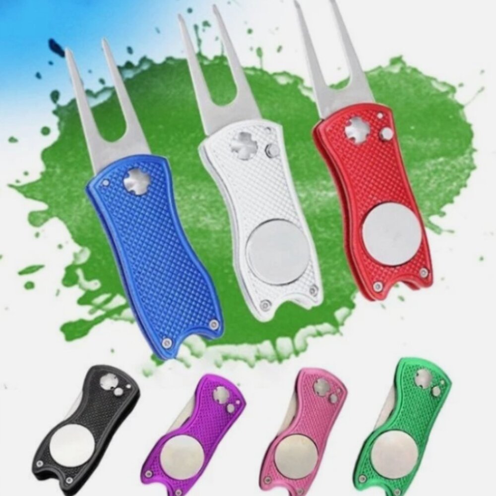 Switchblade Metal Divot Tool, Ball Marker